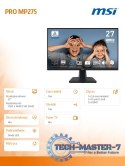 Monitor PRO MP275 27 cali /LED/FHD/Flat/100Hz/Black Monitor PRO MP275 27 cali /LED/FHD/Flat/100Hz/Black