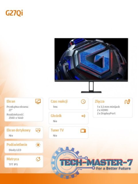 Monitor gamingowy 2K G27Qi Monitor gamingowy 2K G27Qi