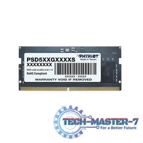 Pamięć PATRIOT (SODIMM/DDR5/16 GB/5600MHz/1.1V/46CL/SINGLE) Pamięć PATRIOT (SODIMM/DDR5/16 GB/5600MHz/1.1V/46CL/SINGLE)
