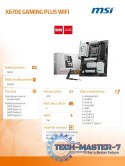 Płyta główna X670E GAMING PLUS WIFI AM5 4DDR5 HDMI ATX Płyta główna X670E GAMING PLUS WIFI AM5 4DDR5 HDMI ATX