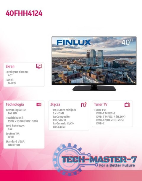Telewizor LED 40 cali 40FHH4124 Telewizor LED 40 cali 40FHH4124