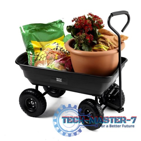 Wózek transportowy ogrodowy taczka wywrotka 75L 200 kg duże pompowane koła MultiGarden MULTI GARDEN Wózek transportowy ogrodowy taczka wywrotka 75L 200 kg duże pompowane koła MultiGarden MULTI GARDEN