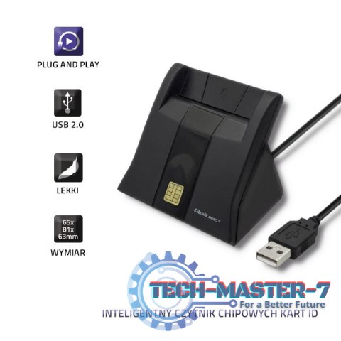 Inteligentny czytnik chipowych kart ID | USB 2.0 | Plug&play Inteligentny czytnik chipowych kart ID | USB 2.0 | Plug&play