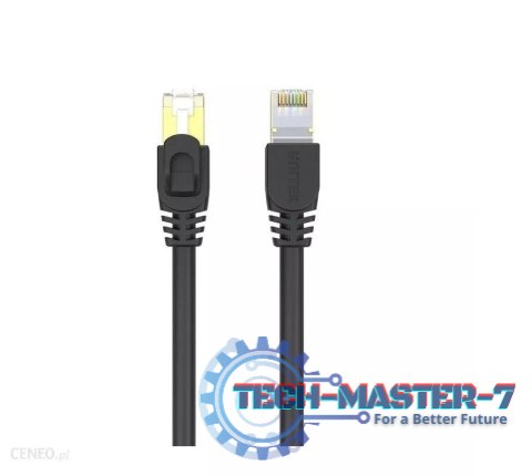 Patchcord Cat.7 SSTP (8P8C) RJ45, 2M, C1810EBK Czarny Patchcord Cat.7 SSTP (8P8C) RJ45, 2M, C1810EBK Czarny