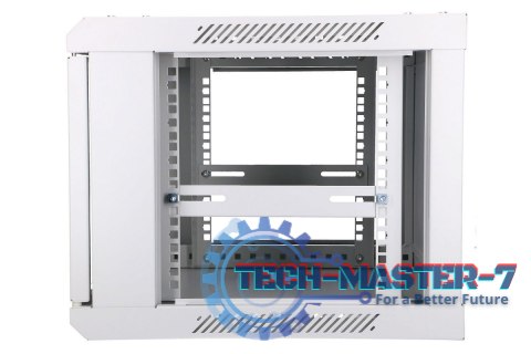 Szafka wisząca rack 6U 600x450 szara szklane drzwi Szafka wisząca rack 6U 600x450 szara szklane drzwi