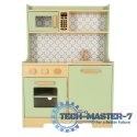 Kuchnia dla dzieci drewniana MDF miętowa Kuchnia dla dzieci drewniana MDF miętowa