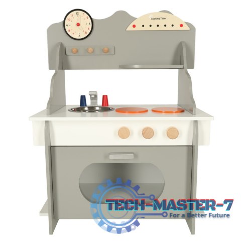 Kuchnia dla dzieci drewniana MDF piekarnik garnki akcesoria 70cm Kuchnia dla dzieci drewniana MDF piekarnik garnki akcesoria 70cm