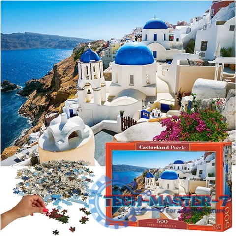 Puzzle układanka 500 elementów Lato na Santorini 9+ CASTORLAND Puzzle układanka 500 elementów Lato na Santorini 9+ CASTORLAND