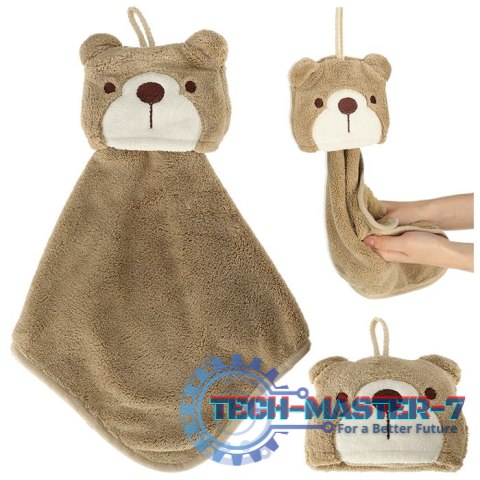 Ręcznik ręczniczek do rąk dla dzieci do przedszkola 42x25cm brązowy miś Ręcznik ręczniczek do rąk dla dzieci do przedszkola 42x25cm brązowy miś