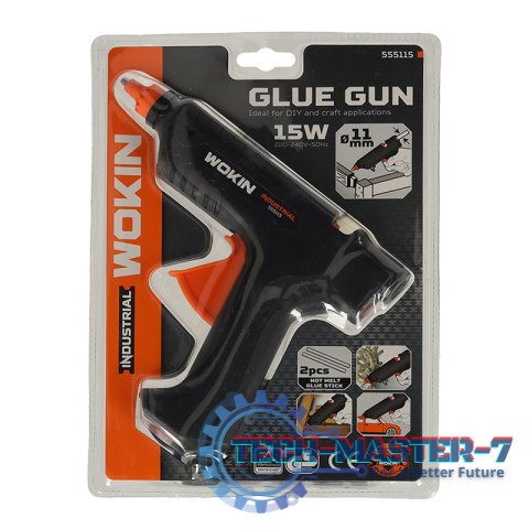 WOKIN Pistolet do kleju klejenia na gorąco 15W + wkłady 11,2mm WOKIN Pistolet do kleju klejenia na gorąco 15W + wkłady 11,2mm
