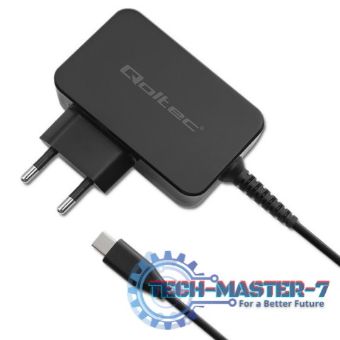 Ładowarka GaN Power Pro | 1xUSB-C | 65W | 5-20V | 3-3.25A | Czarna Ładowarka GaN Power Pro | 1xUSB-C | 65W | 5-20V | 3-3.25A | Czarna