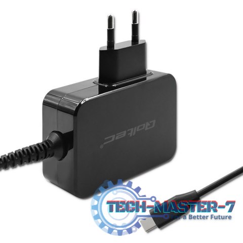 Ładowarka GaN Power Pro | 1xUSB-C | 65W | 5-20V | 3-3.25A | Czarna Ładowarka GaN Power Pro | 1xUSB-C | 65W | 5-20V | 3-3.25A | Czarna