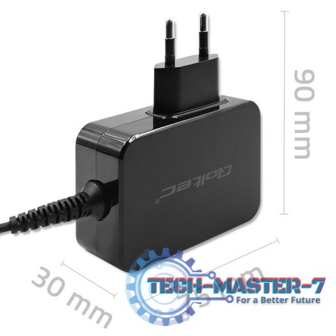 Ładowarka GaN Power Pro | 1xUSB-C | 65W | 5-20V | 3-3.25A | Czarna Ładowarka GaN Power Pro | 1xUSB-C | 65W | 5-20V | 3-3.25A | Czarna