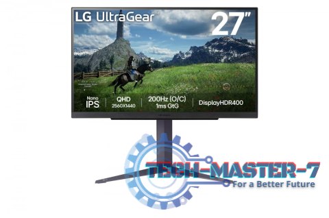 Monitor 27 cali 27GS85Q-B QHD UltraGear 100Hz, 1ms, 400cd, HDMI, DP, USB, Pivot, HAS Monitor 27 cali 27GS85Q-B QHD UltraGear 100Hz, 1ms, 400cd, HDMI, DP, USB, Pivot, HAS