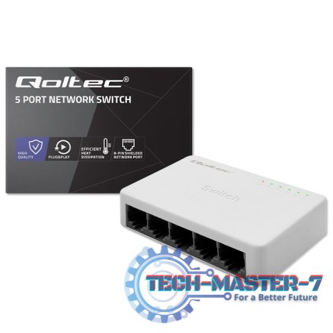 SWITCH przełącznik sieciowy 5 x port RJ45 | 100Mbps | Fast Ethernet| LAN SWITCH przełącznik sieciowy 5 x port RJ45 | 100Mbps | Fast Ethernet| LAN