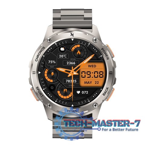 Smartwatch FW110 Titan Chronos Srebrny Smartwatch FW110 Titan Chronos Srebrny