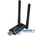 Szybki bezprzewodowy adapter USB DUAL Wi-Fi 2 x 2dBi | Standard AC | USB 3.0 | 1200Mbps Szybki bezprzewodowy adapter USB DUAL Wi-Fi 2 x 2dBi | Standard AC | USB 3.0 | 1200Mbps