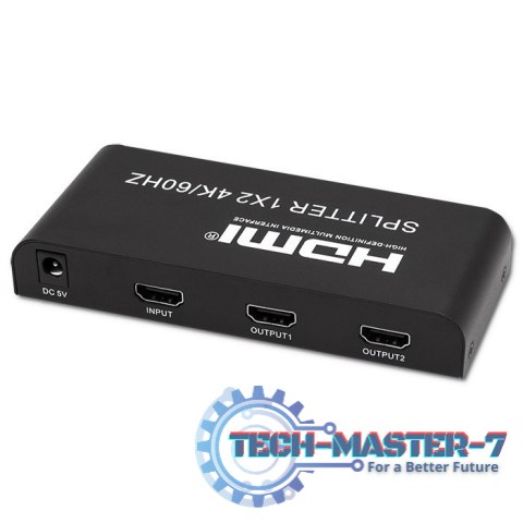 Aktywny rozdzielacz Splitter 2 x HDMI 4K x 2K | 6Gb/s | 60Hz Aktywny rozdzielacz Splitter 2 x HDMI 4K x 2K | 6Gb/s | 60Hz