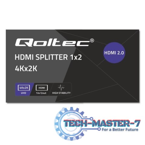 Aktywny rozdzielacz Splitter 2 x HDMI 4K x 2K | 6Gb/s | 60Hz Aktywny rozdzielacz Splitter 2 x HDMI 4K x 2K | 6Gb/s | 60Hz