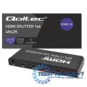 Aktywny rozdzielacz Splitter 4 x HDMI 4K x 2K | 6Gb/s | 60Hz Aktywny rozdzielacz Splitter 4 x HDMI 4K x 2K | 6Gb/s | 60Hz