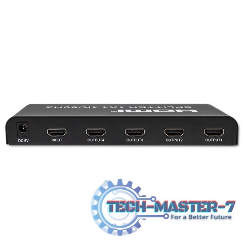 Aktywny rozdzielacz Splitter 4 x HDMI 4K x 2K | 6Gb/s | 60Hz Aktywny rozdzielacz Splitter 4 x HDMI 4K x 2K | 6Gb/s | 60Hz