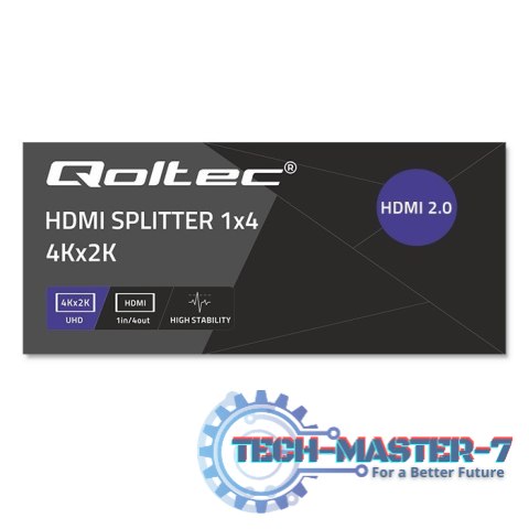 Aktywny rozdzielacz Splitter 4 x HDMI 4K x 2K | 6Gb/s | 60Hz Aktywny rozdzielacz Splitter 4 x HDMI 4K x 2K | 6Gb/s | 60Hz