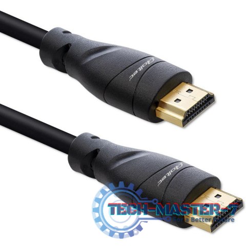 Kabel HDMI v2.1 Ultra High Speed 8K | 60Hz | 26AWG | 5m Złoty Kabel HDMI v2.1 Ultra High Speed 8K | 60Hz | 26AWG | 5m Złoty