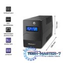 Zasilacz awaryjny UPS | Monolith | 650VA | 360W | LCD | USB | RJ45 Zasilacz awaryjny UPS | Monolith | 650VA | 360W | LCD | USB | RJ45