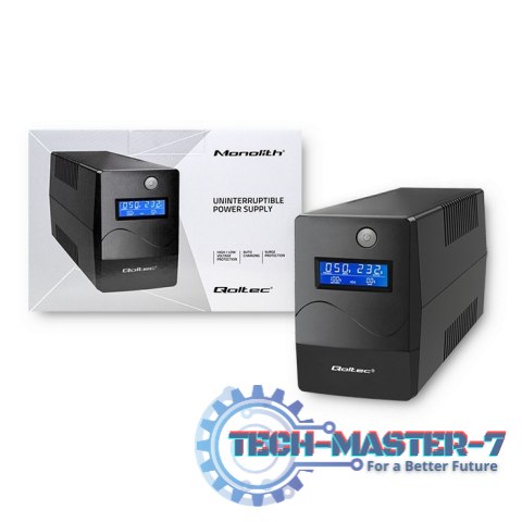 Zasilacz awaryjny UPS | Monolith | 650VA | 360W | LCD | USB | RJ45 Zasilacz awaryjny UPS | Monolith | 650VA | 360W | LCD | USB | RJ45