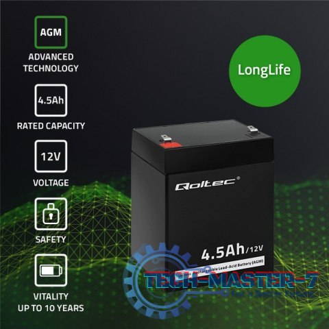 Akumulator AGM | 12V | 4.5Ah | max.1.35A Akumulator AGM | 12V | 4.5Ah | max.1.35A