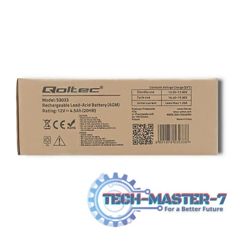 Akumulator AGM | 12V | 4.5Ah | max.1.35A Akumulator AGM | 12V | 4.5Ah | max.1.35A