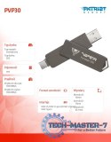 Dysk zewnętrzny SSD 1TB PVP30 Duo Compact 1000/1000 MB/s USB 3.2 USB-C