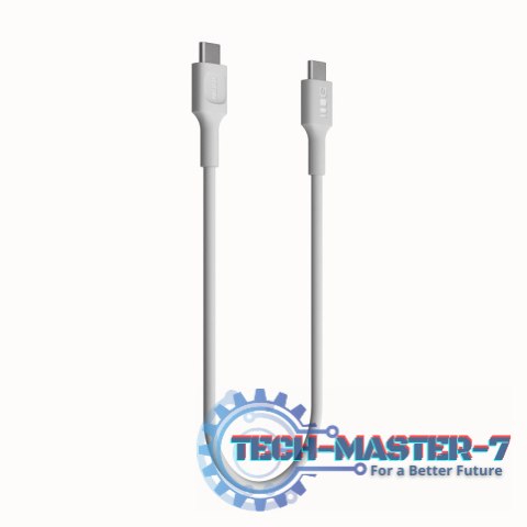 Kabel USB-C-USB-C PowerFlex 100W silikonowy 1.2m biały Kabel USB-C-USB-C PowerFlex 100W silikonowy 1.2m biały