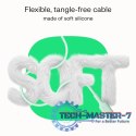 Kabel USB-C-USB-C PowerFlex 100W silikonowy 1.2m czarny Kabel USB-C-USB-C PowerFlex 100W silikonowy 1.2m czarny