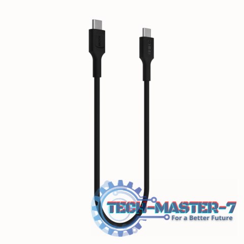 Kabel USB-C-USB-C PowerFlex 100W silikonowy 1.2m czarny Kabel USB-C-USB-C PowerFlex 100W silikonowy 1.2m czarny