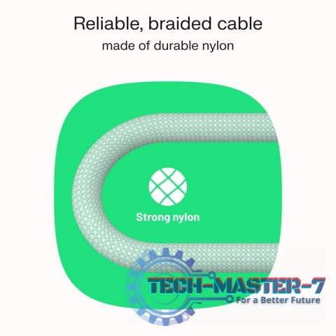 Kabel USB-C-USB-C PowerStream 100W oplot 1,2m czarny Kabel USB-C-USB-C PowerStream 100W oplot 1,2m czarny
