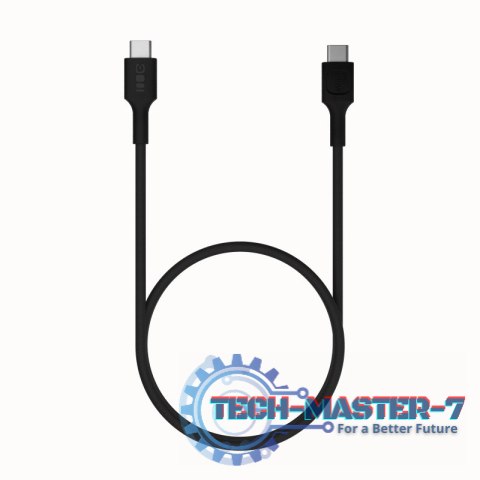 Kabel USB-C-USB-C PowerStream 100W oplot 1,2m czarny Kabel USB-C-USB-C PowerStream 100W oplot 1,2m czarny