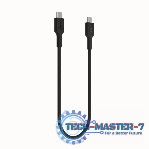 Kabel USB-C-USB-C PowerStream 100W oplot 1,2m czarny Kabel USB-C-USB-C PowerStream 100W oplot 1,2m czarny