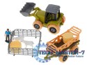 Gospodarstwo rolne farma traktor maszyny rolnicze zwierzęta zagroda owce + śrubokręt