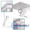 Pawilon ogrodowy namiot imprezowy handlowy altana z moskitiera biały 3 X 3 m Pawilon ogrodowy namiot imprezowy handlowy altana z moskitiera biały 3 X 3 m