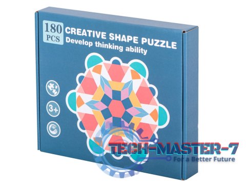 Układanka drewniana Tangram montessori kolorowa mozaika kształty 180 el. Układanka drewniana Tangram montessori kolorowa mozaika kształty 180 el.