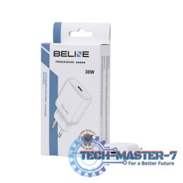 Ładowarka sieciowa 30W GaN USB-C PD 3.0 biała