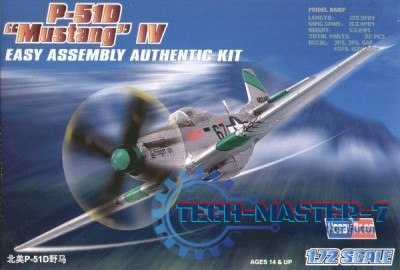 Model plastikowy P-51D Mustang IV Model plastikowy P-51D Mustang IV
