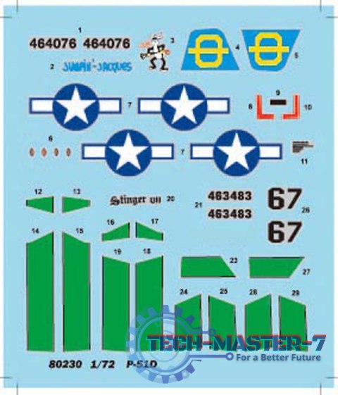 Model plastikowy P-51D Mustang IV Model plastikowy P-51D Mustang IV