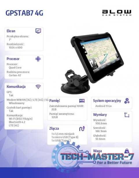 Nawigacja Tablet GPSTAB7 4G 2/32GB Nawigacja Tablet GPSTAB7 4G 2/32GB