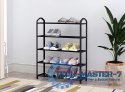 Regał na buty metalowy 5 półek 15 par butów czarny ModernHome ModernHome