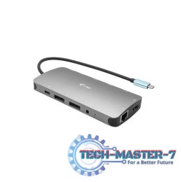 USB-C Metal Nano Stacja Dokująca 3x Display 2x DP 1x HDMI LAN Power Delivery 100 W
