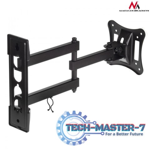Uchwyt do telewizora lub monitora 13-27" 15 kg uniwersalny MC-719 czarny max vesa 100x100 Uchwyt do telewizora lub monitora 13-27" 15 kg uniwersalny MC-719 czarny max vesa 100x100