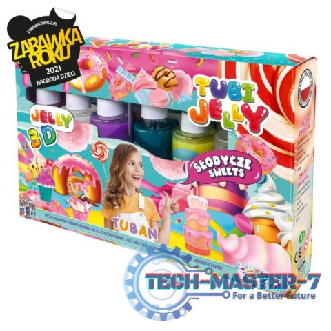 Zestaw Tubi Jelly 6 kolorów - Słodycze Zestaw Tubi Jelly 6 kolorów - Słodycze