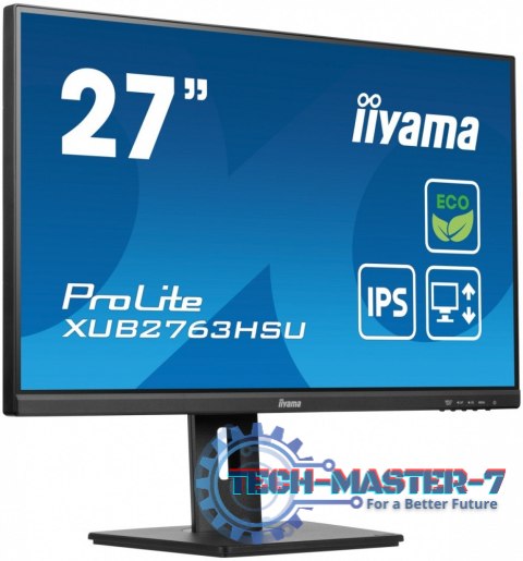 Monitor 27 cali ProLite XUB2763HSU-B1 IPS,100HZ,ECO,3ms,SLIM,HDMI,DP,2x USB3.22x2W,HAS(150mm),TCO,EPEAT Monitor 27 cali ProLite XUB2763HSU-B1 IPS,100HZ,ECO,3ms,SLIM,HDMI,DP,2x USB3.22x2W,HAS(150mm),TCO,EPEAT